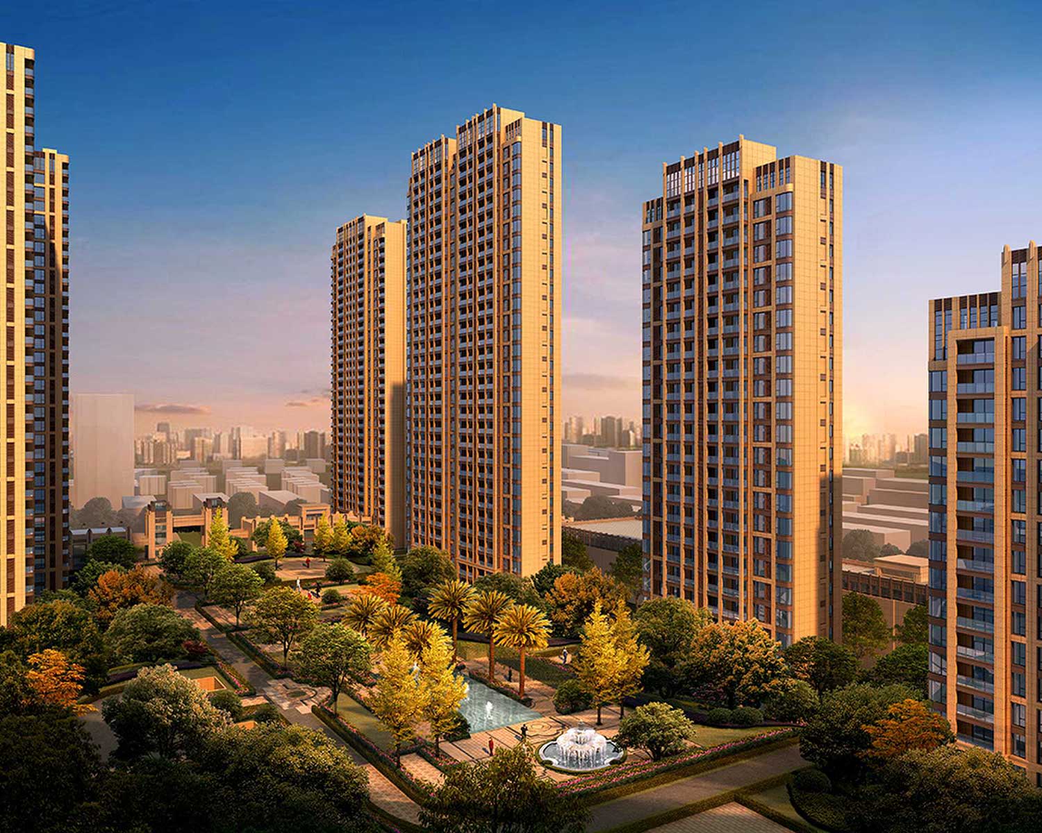 Tahai city village residential area
